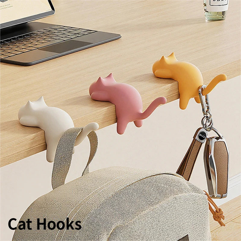 Multipurpose Office Hooks – Stylish Desk Organizer for Keys, Cables & Decor, Space-Saving Edge Hangers for Home & Workspace