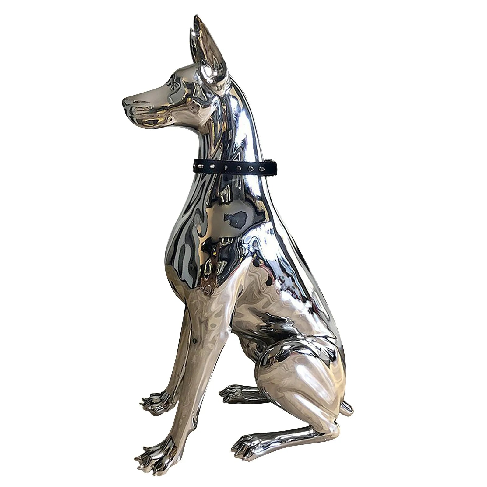 Home Decor Sculpture Doberman Dog Small Size Art Animal Statues Figurine Room Home Decoration Accessories Living Room Decoration